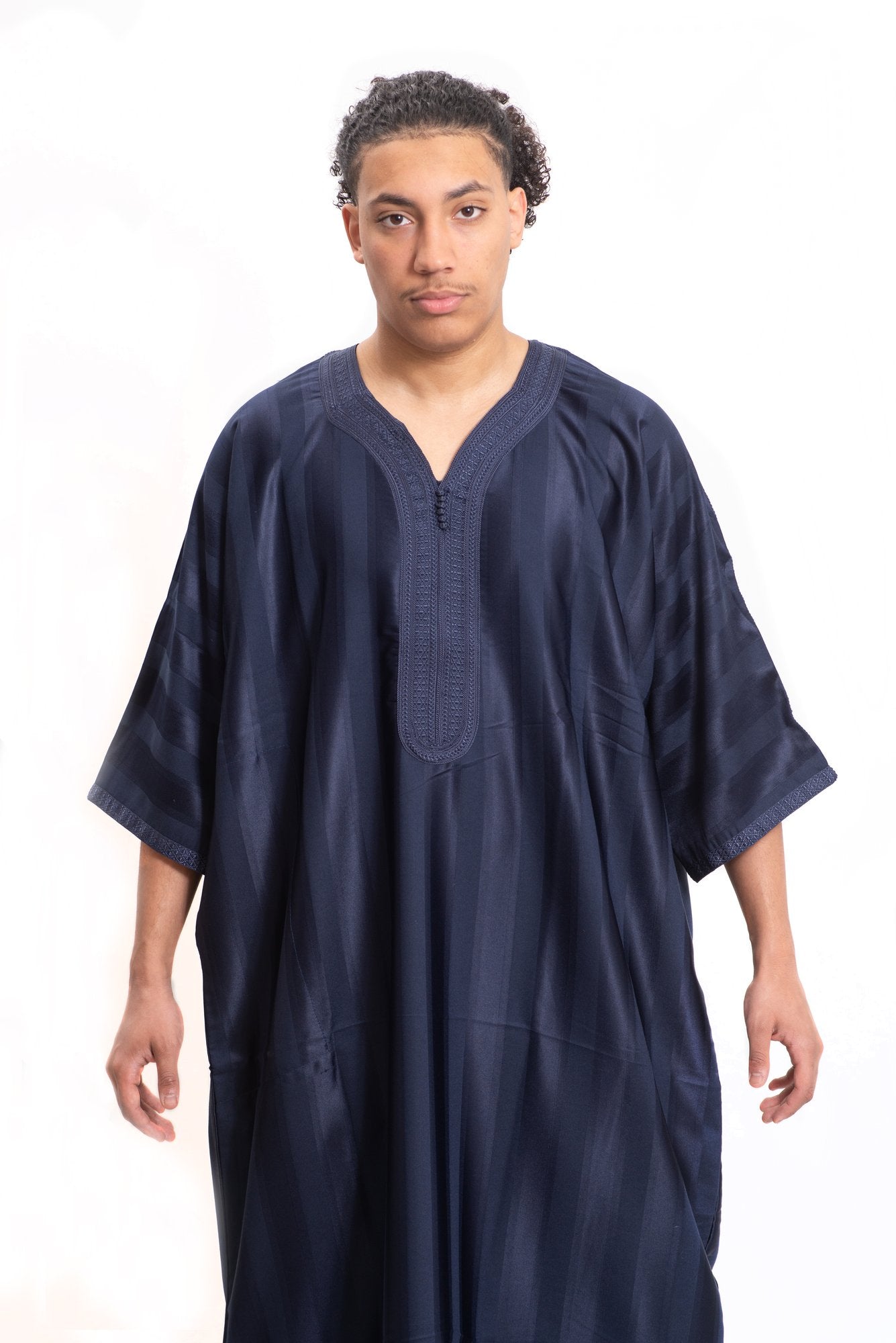 Premium Midnight Blue Thobe + Blue Prayermath